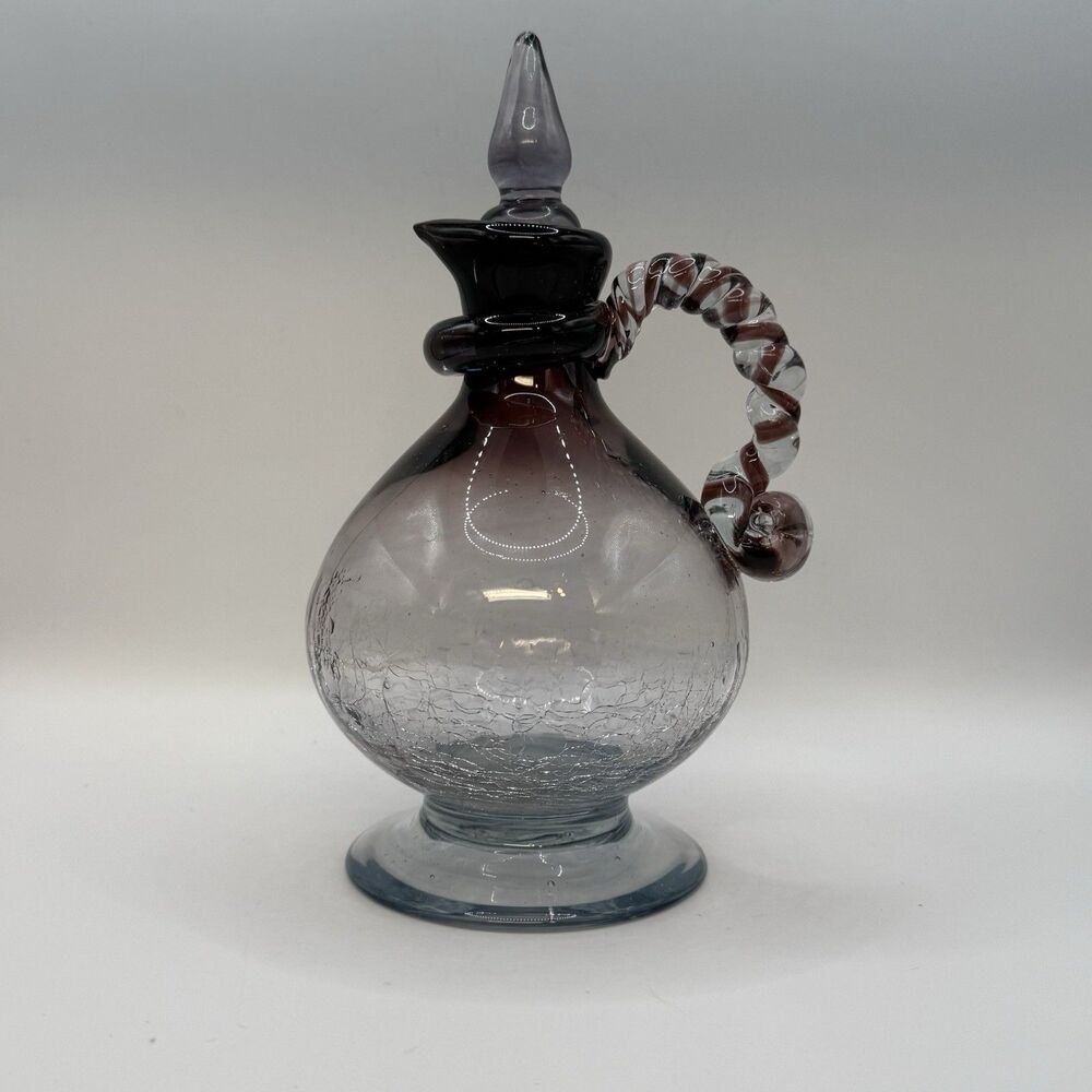 Japanese Ryukyu Glass Decanter Purple
